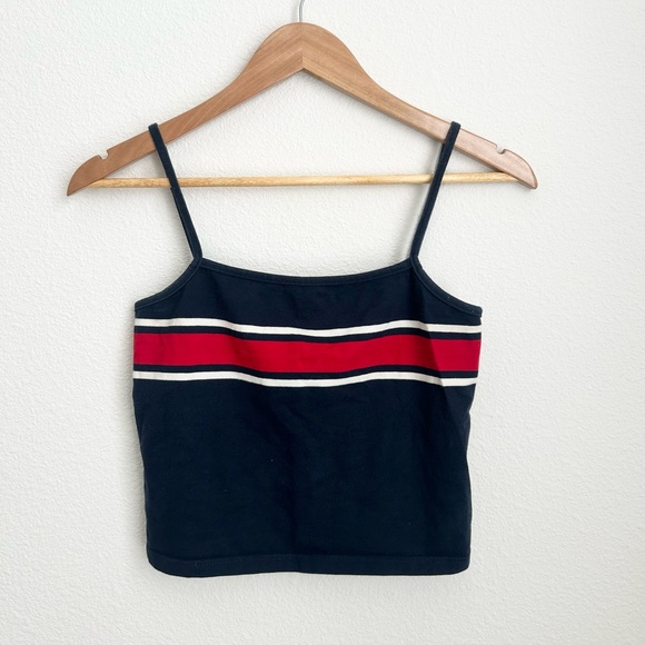 John Galt Navy and Red Striped Tank - Picture 1 of 3